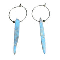 African Opal Spear Bertoni Earrings - 14k Gold Filled Sterling Silver