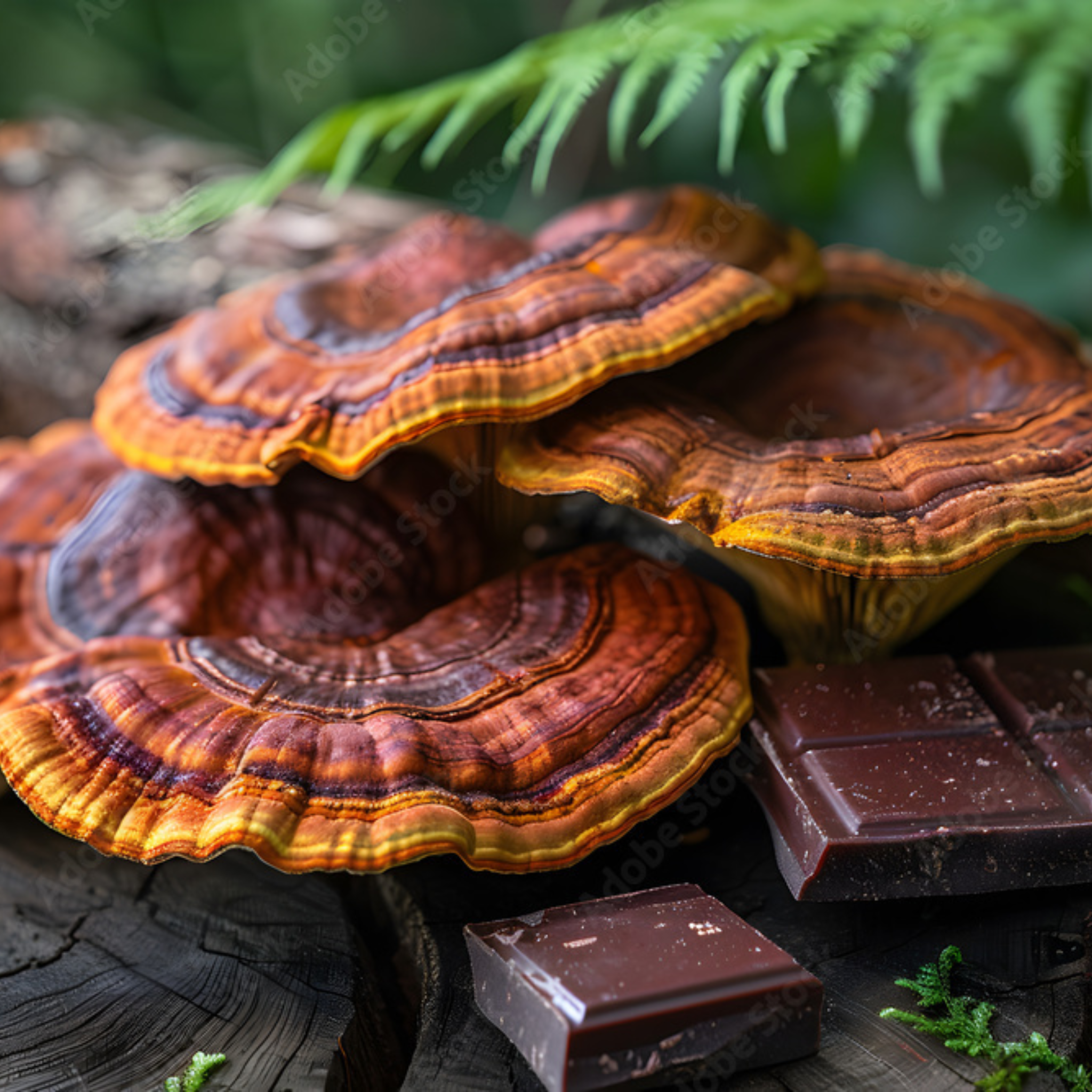 Forest Reserve™ Turkey Tail, Maitake, & Chaga Mushroom Chocolate Squares